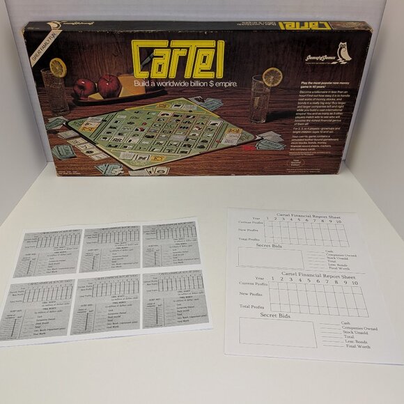 Vintage 1974 Cartel Board Game 2nd Edition Gamut of Games No. 105 Complete - Picture 5 of 16